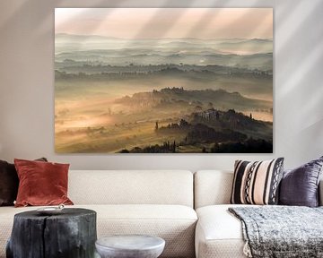 Toscane vanuit de lucht van Karlijn Meulman