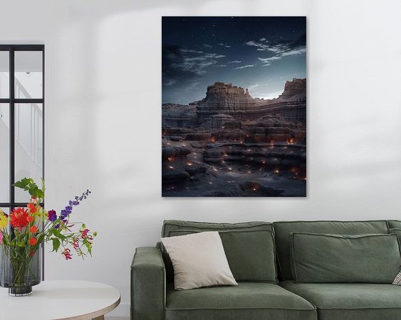 Example of the artwork in a room