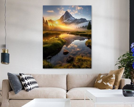 Example of the artwork in a room