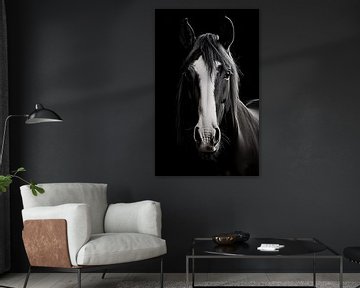Portretfoto van een paard van Thilo Wagner