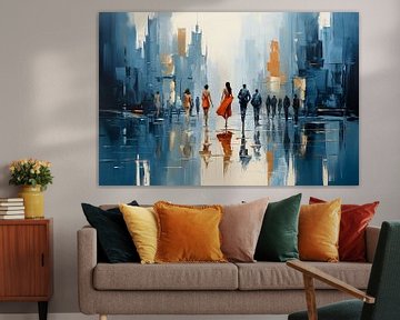 abstract shopping art of the city by Animaflora PicsStock
