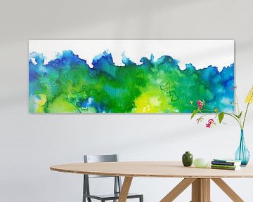 Wellen des Ozeans | Aquarellmalerei von WatercolorWall