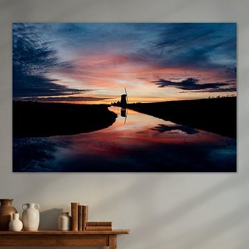 Sonnenaufgang an der Mühle