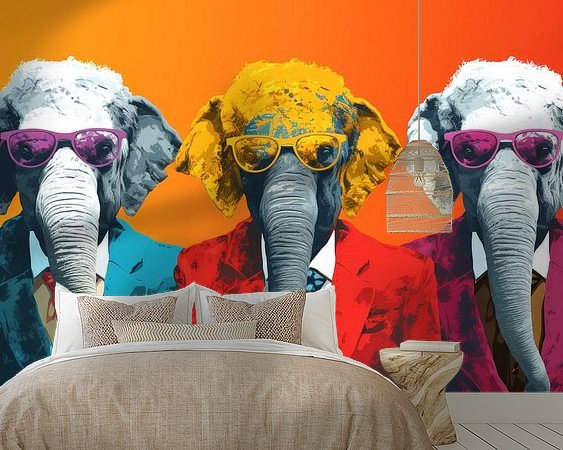 Example of the artwork in a room