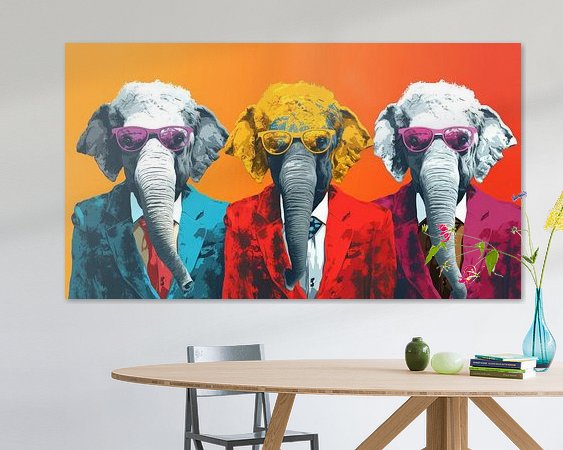 Example of the artwork in a room