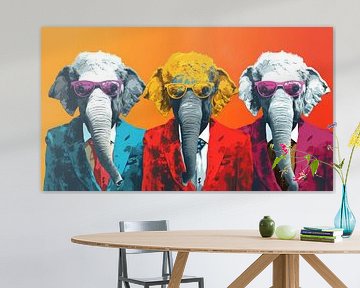 Warhol : Les éléphants sur ByNoukk