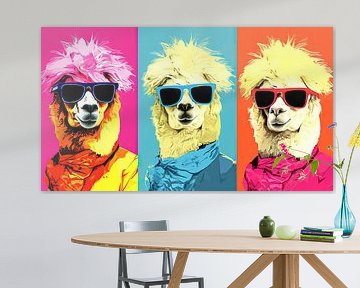 Warhol : les lamas sous les feux de la rampe sur ByNoukk