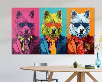 Warhol : Hip Wolves sur ByNoukk