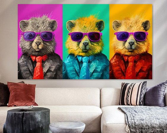 Example of the artwork in a room