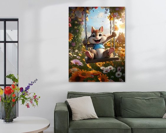 Example of the artwork in a room