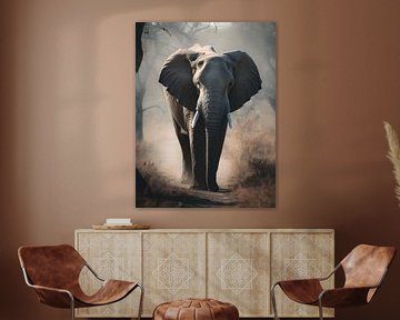Elefant in der Natur V2 von drdigitaldesign