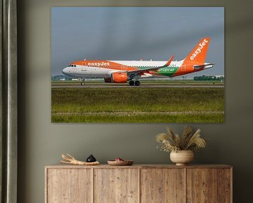 Vertrekkende EasyJet Airbus A320 Neo. van Jaap van den Berg