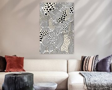 Lijnen en vormen moderne abstracte kunst