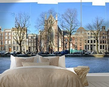 Amsterdam | Keizersgracht | Onze-Lieve-Vrouwekerk von Panorama Streetline