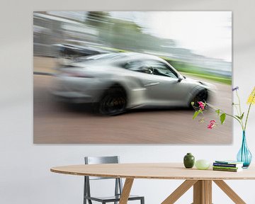 Porsche 911 GT3 RS sports car driving fast by Sjoerd van der Wal Photography