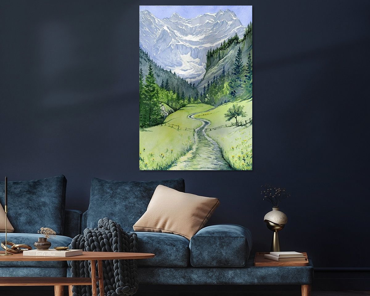 Example of the artwork in a room