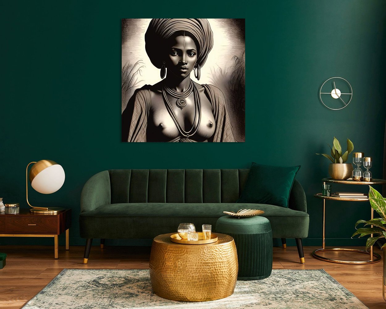 Example of the artwork in a room