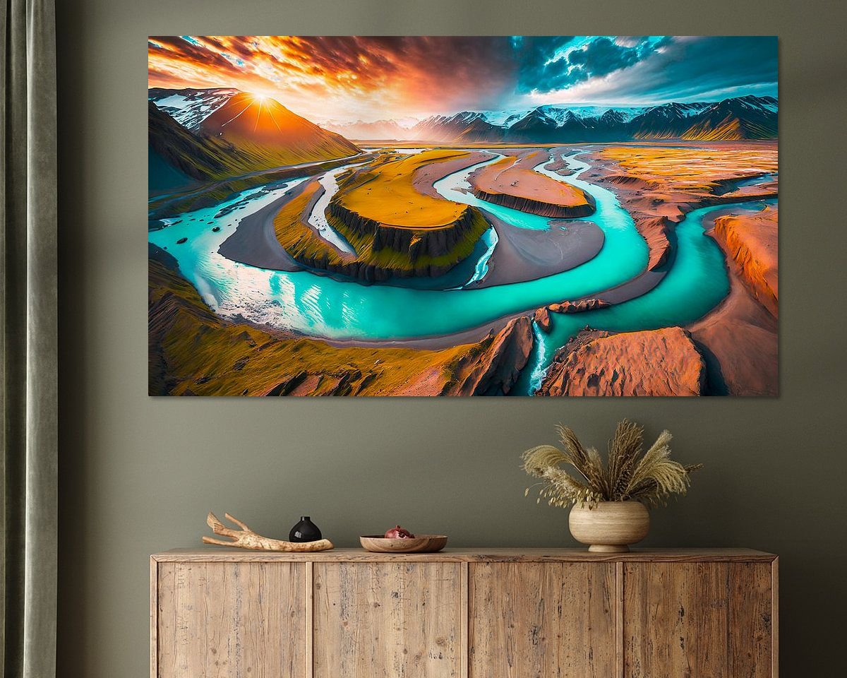 Example of the artwork in a room