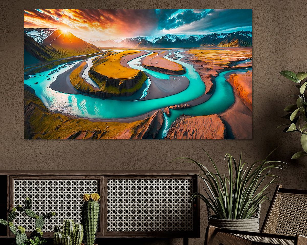 Example of the artwork in a room