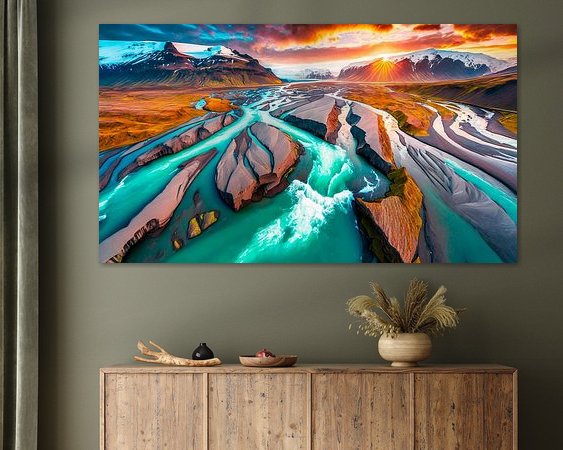 Example of the artwork in a room