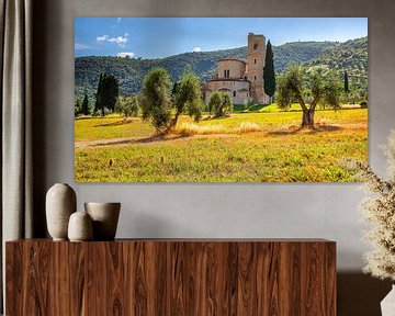Sant'Antimo abbey near Montalcino by Jaap Bosma Fotografie