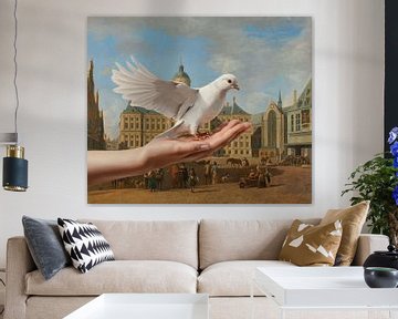A Dove in Amsterdam sur Marja van den Hurk