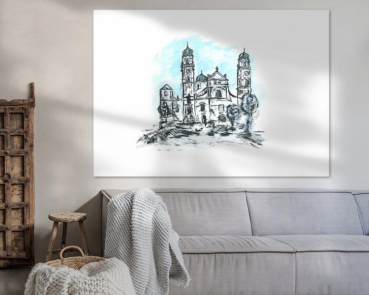 Example of the artwork in a room