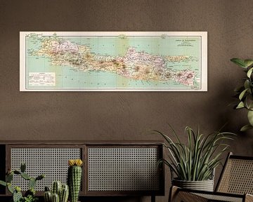 Vintage map of Java and Madura by Studio Wunderkammer