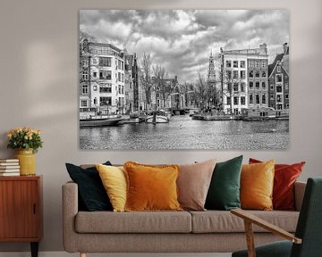 The Groenburgwal from the Amstel River in Amsterdam. by Don Fonzarelli