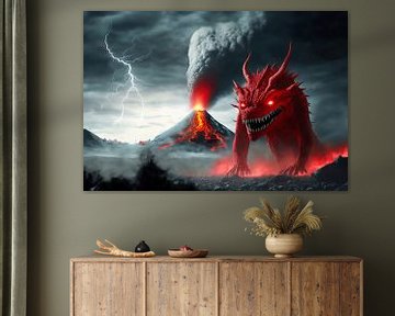 The lava monster strikes... by Ans Bastiaanssen