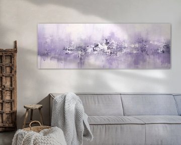 Lilas abstrait sur Peinture Abstraite