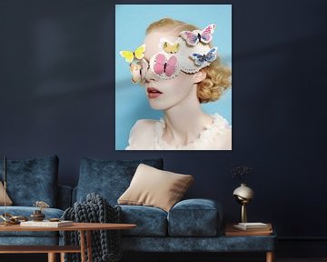 Butterfly girl in pastel colours by Studio Allee