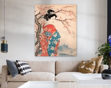 Hokusai Geisha 01 van Peet de Rouw