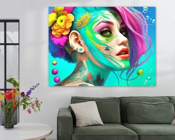 La femme colorée III sur DeVerviersBelgium