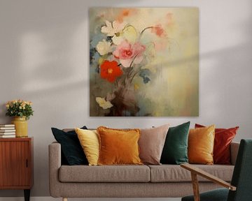 Fleurs aux couleurs pastel sur Studio Allee