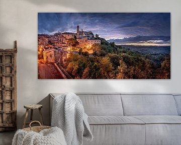 Montepulciano in het prachtige avondlicht van Voss fotografie
