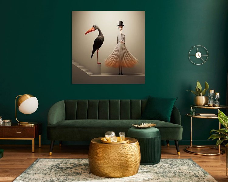 Example of the artwork in a room