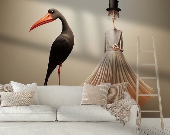 Example of the artwork in a room