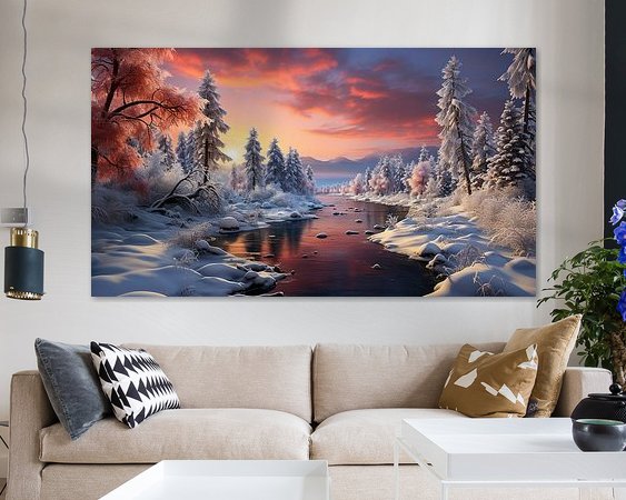Example of the artwork in a room