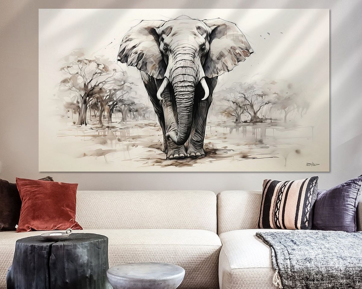 Example of the artwork in a room