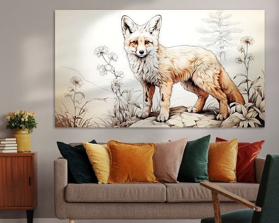 Example of the artwork in a room