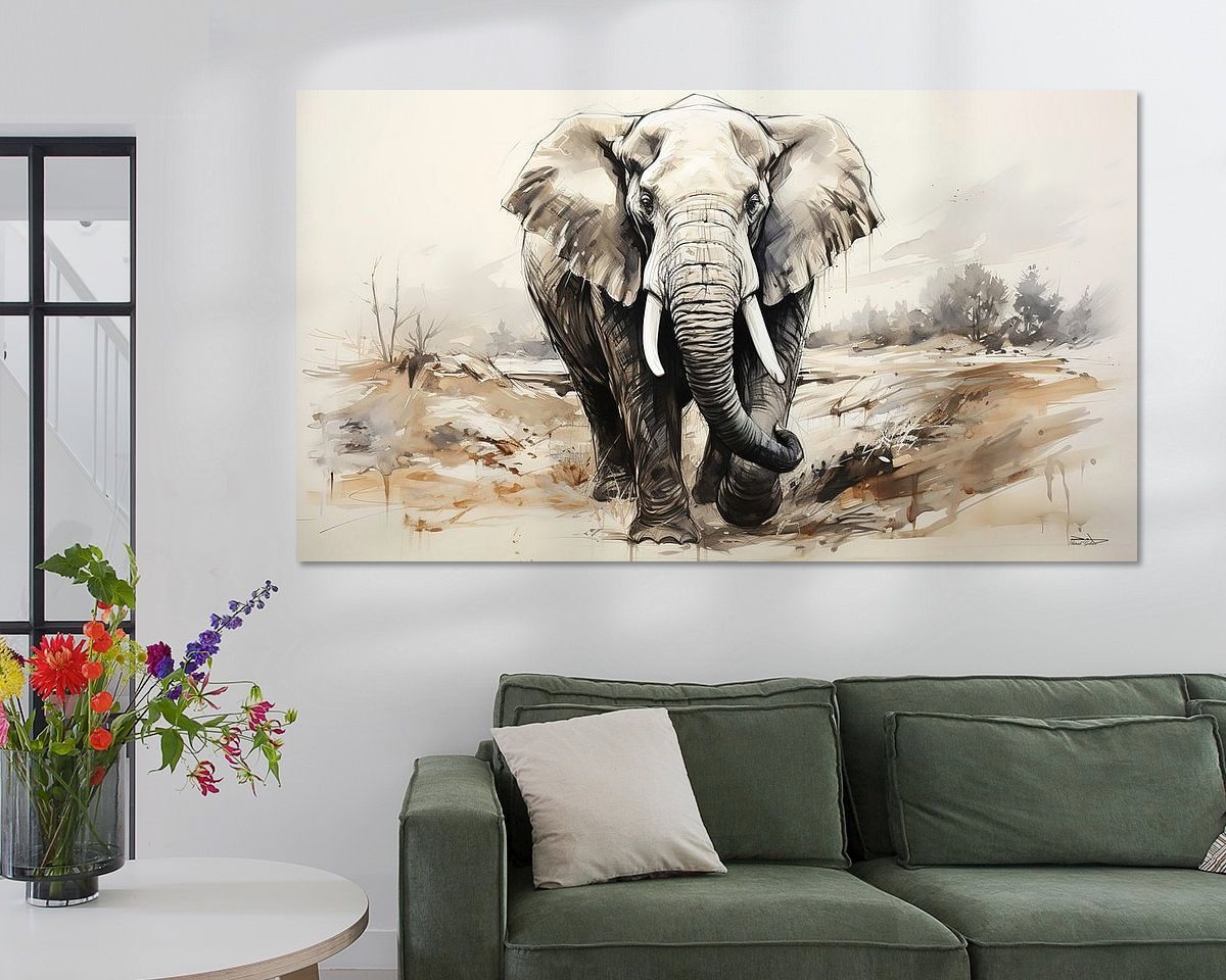 Example of the artwork in a room