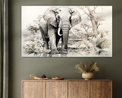 Example of the artwork in a room