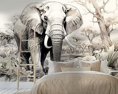 Example of the artwork in a room