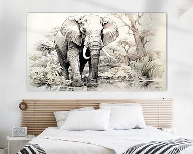 Example of the artwork in a room