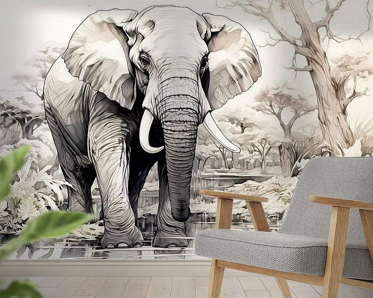 Example of the artwork in a room