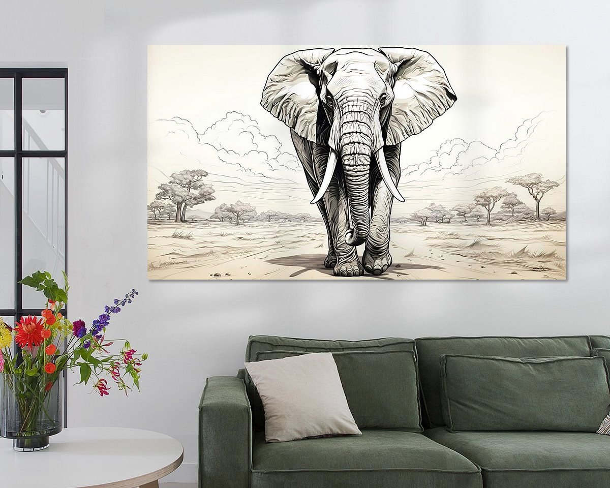 Example of the artwork in a room