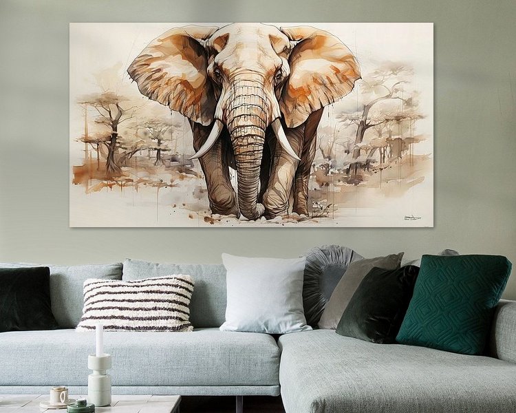 Example of the artwork in a room