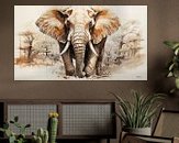 Example of the artwork in a room