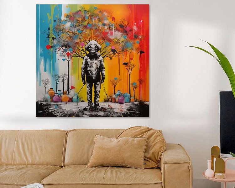Example of the artwork in a room